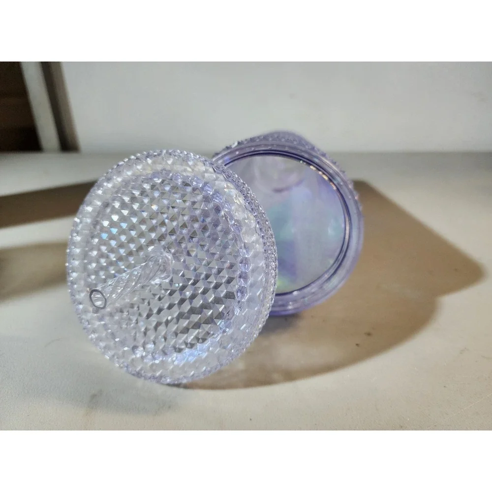 2023 Starbucks Clear Iridescent Unicorn Studded Venti 24oz Cold Cup Tumbler New